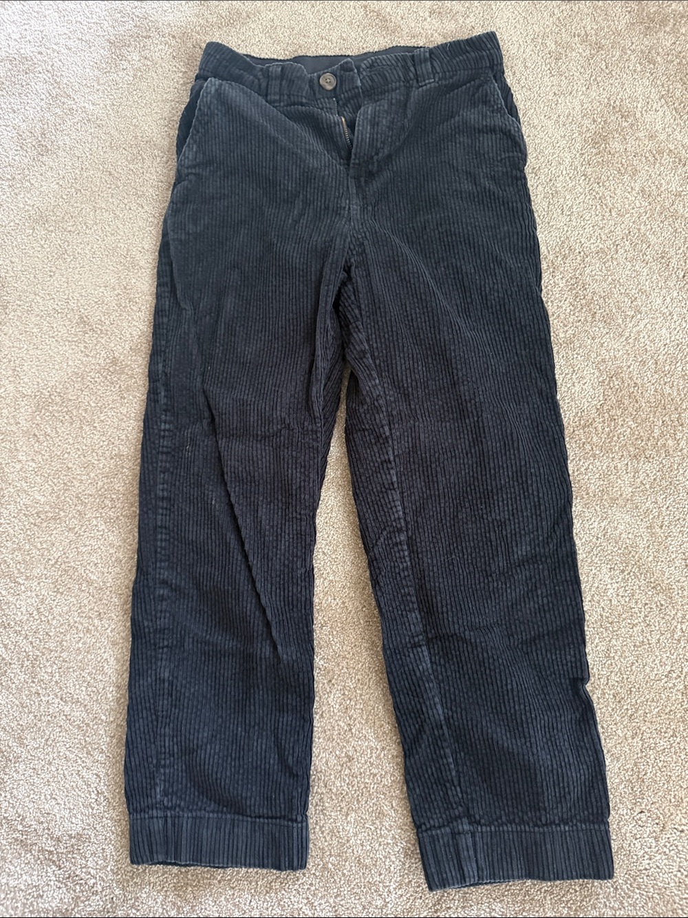 Patagonia Black Corduroy Straight-Leg Pants